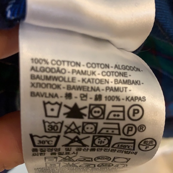 Levi’s Men Button Down Shirt Long Sleeve Plaid Flannel Cotton - Modern fit - Picture 6 of 6